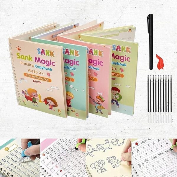 Reusable Writing Practice Book Set for Kids – Sank Magic