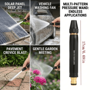 High Pressure Adjustable Hose Nozzle | Water Spray Gun for Car Wash & Garden