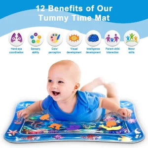Baby-Water-Mat Premium Inflatable Baby Water Play Mat for Tummy Time