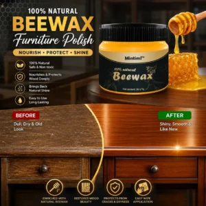 Beeswax Wood Polish – Furniture Restorer & Protector | Buy 1 Get 1 FREE